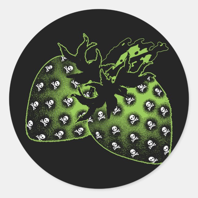 Sticker Rond Fraises (Devant)
