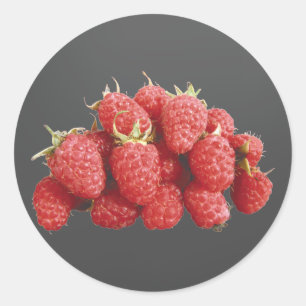 Sticker Rond Framboise