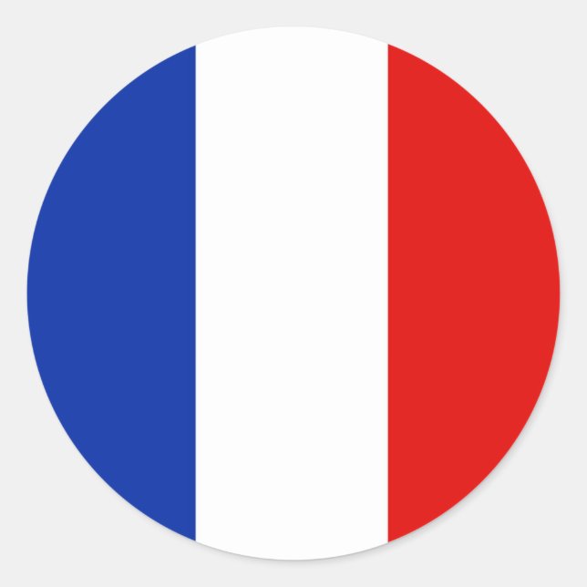 Sticker Rond France, France (Devant)