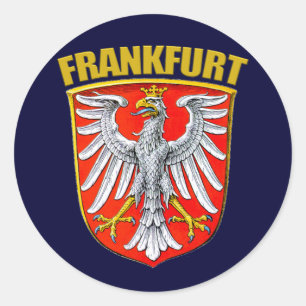 Sticker Rond Francfort sur Main