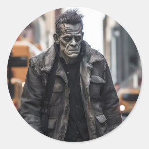 Sticker Rond Frankenstein