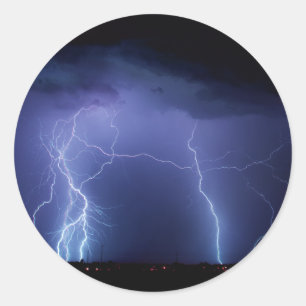 Sticker Rond Frappe de foudre 3