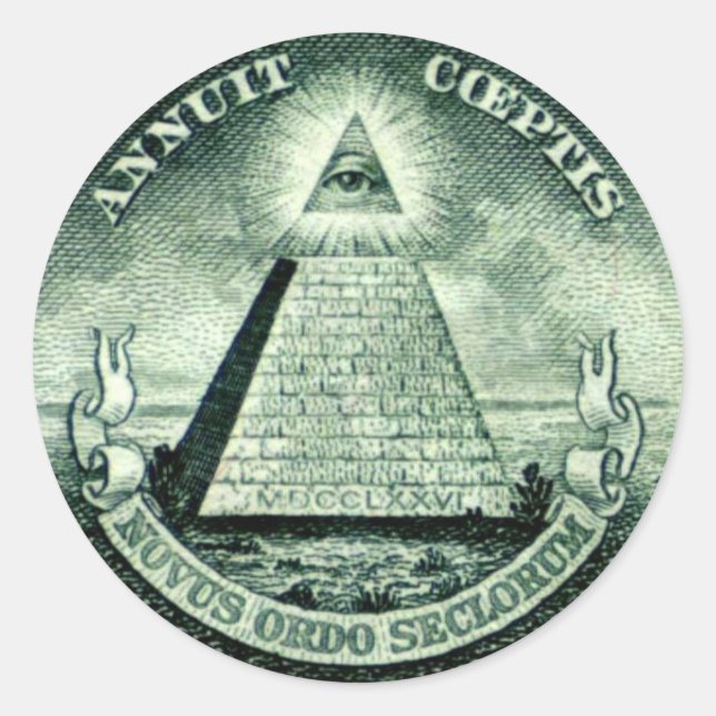 Sticker Rond freemason (Devant)