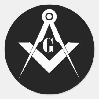 Sticker Rond Freemasonry symbol