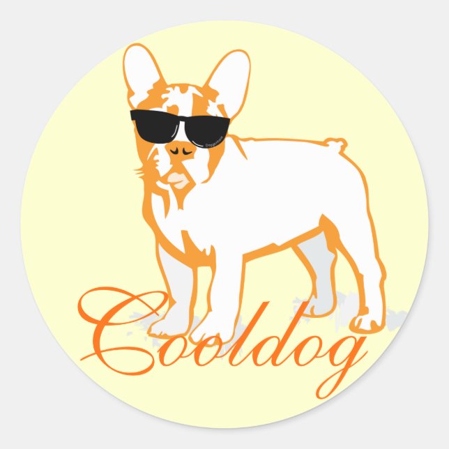 Sticker Rond Frenchie Howlelu (Devant)