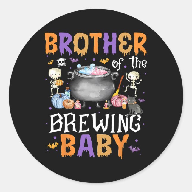 Sticker Rond Frère De La Ba Brassante (Devant)