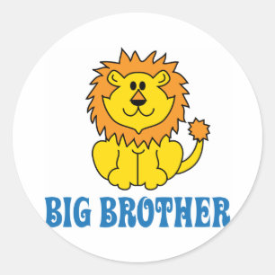 Sticker Rond Frère drôle