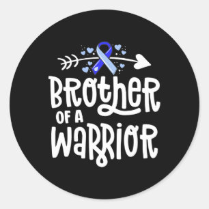 Sticker Rond Frère D'Une Famille De Sensibilisation À L'Hydrocé