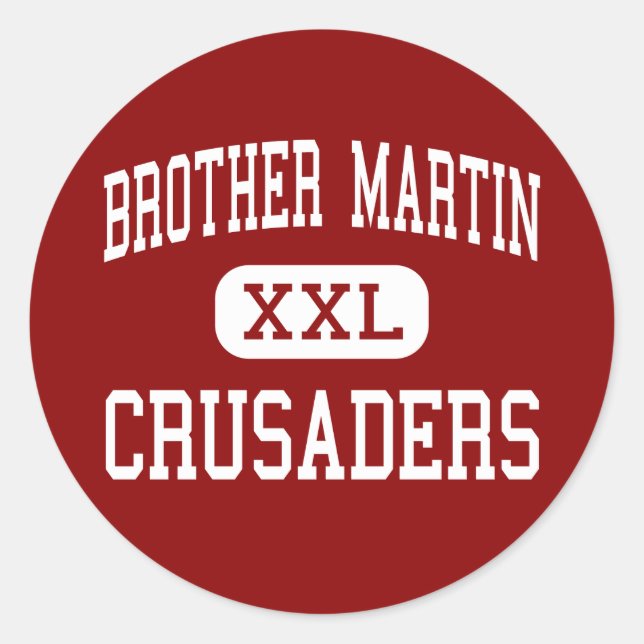Sticker Rond Frère Martin - Croisés - Haut - Nouvelle-Orléans (Devant)