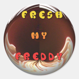 Sticker Rond Fresh My Freddy Art Print