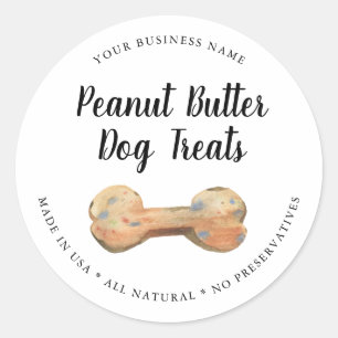 Sticker Rond Friandise pour chien gourmet naturel