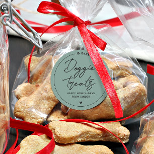 Sticker Rond Friandises modernes pour chiens faits maison