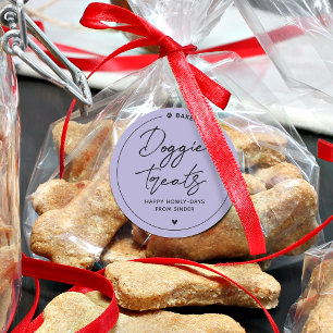 Sticker Rond Friandises modernes pour chiens faits maison
