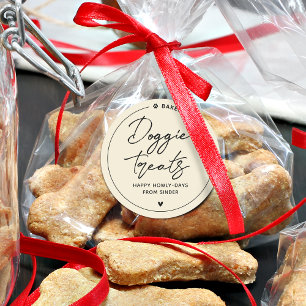 Sticker Rond Friandises modernes pour chiens faits maison