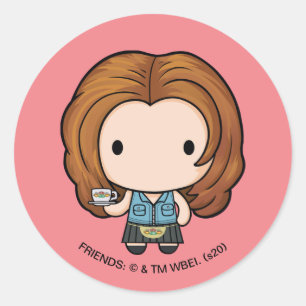 Sticker Rond FRIENDS™ Rachel Chibi