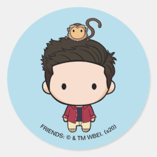 Sticker Rond FRIENDS™ Ross Chibi