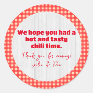 Sticker Rond Friendsgiving Potluck Chili Cook Off Thanksgiving
