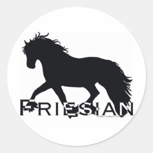 Sticker Rond Friésien