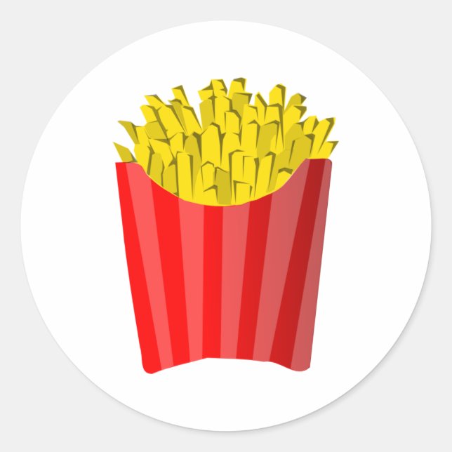 Sticker Rond Frites! (Devant)