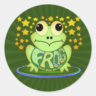 STICKER ROND FROG