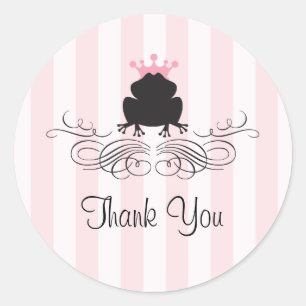 Sticker Rond Frog Prince Charming