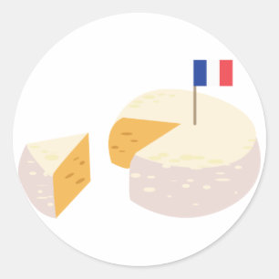 Sticker Rond Fromage français