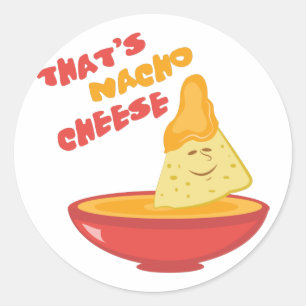 Sticker Rond Fromage Nacho