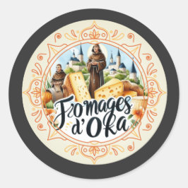 Sticker Rond Fromages d'Oka