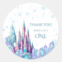 Frozen 1er Anniversaire Carte Château Premier Anni