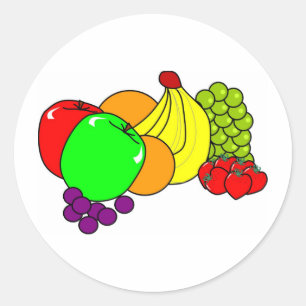 Sticker Rond Fruit