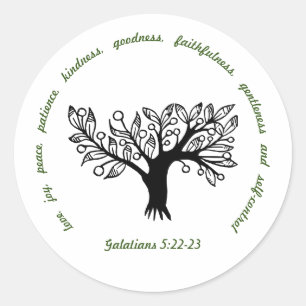 Sticker Rond Fruit de l'Esprit