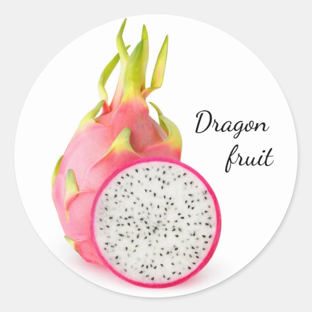 Sticker Rond Fruit dragon (Devant)