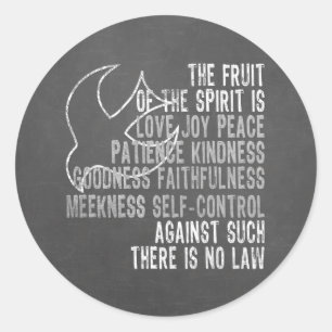 Sticker Rond Fruit du regard de tableau d'esprit avec la