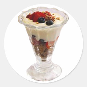 Sticker Rond Fruit italien Sundae
