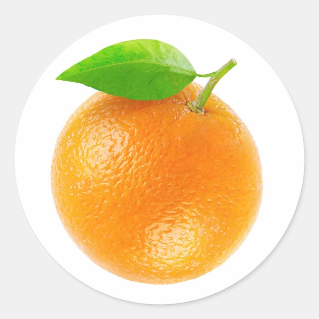 Sticker Rond Fruit orange (Devant)