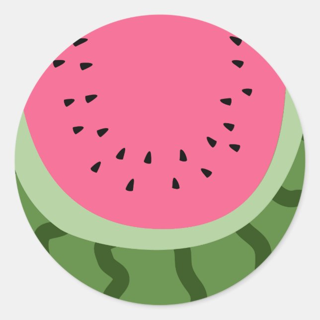 Sticker Rond Fruit Watermelon (Devant)