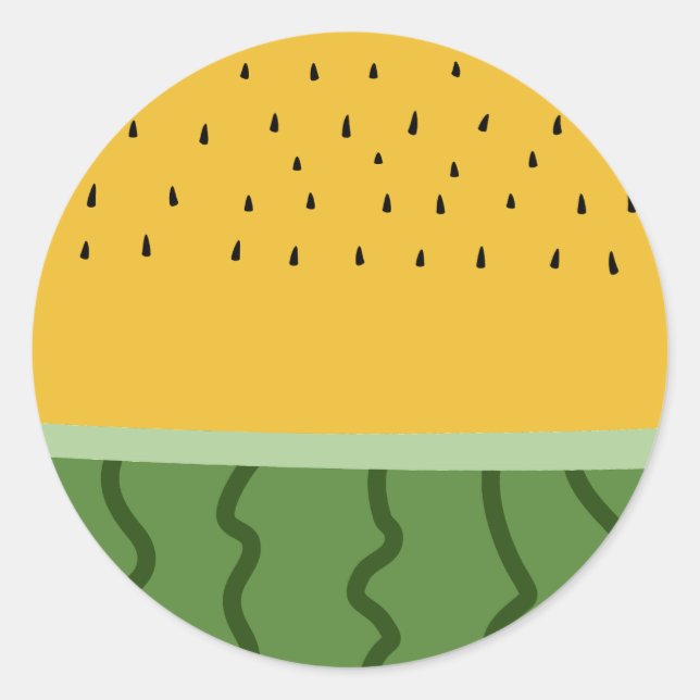 Sticker Rond Fruit Watermelon (Devant)