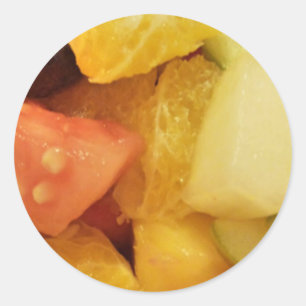 Sticker Rond Fruits
