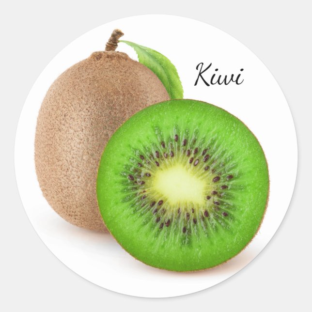 Sticker Rond Fruits de Kiwi (Devant)