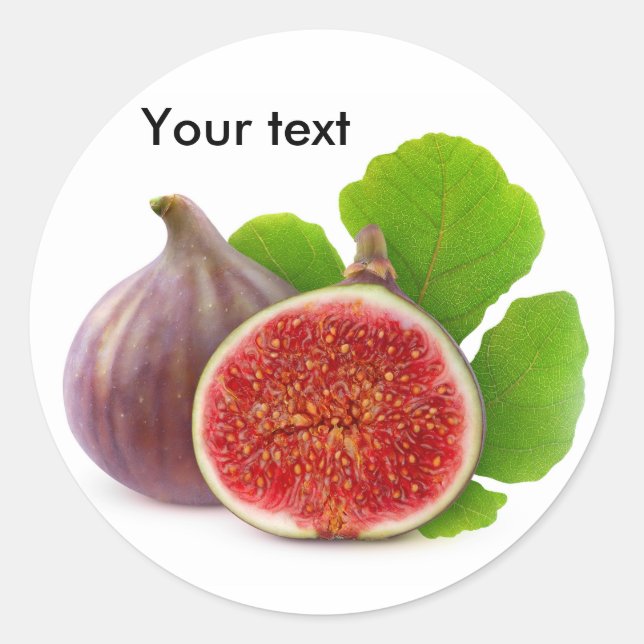Sticker Rond Fruits frais de figue (Devant)