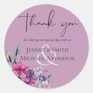 Sticker Rond Fuchsia Dreams coordonne Sage and Deep Pink