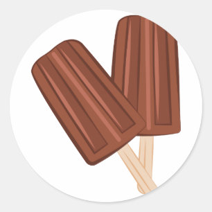 Sticker Rond Fudgesicle