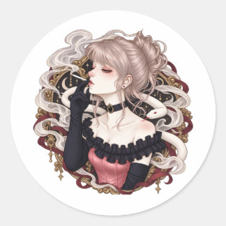 Sticker Rond Fumée dérivante