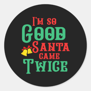 Sticker Rond Fun Dirty Naughty Inapproprié Noël Adulte Y