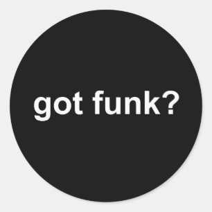 Sticker Rond Funk Black