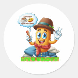 Sticker Rond Funny Accountant