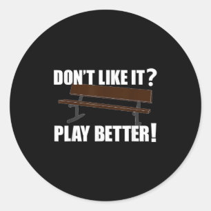 Sticker Rond Funny Basketball Coach Cadeau Motivation dure