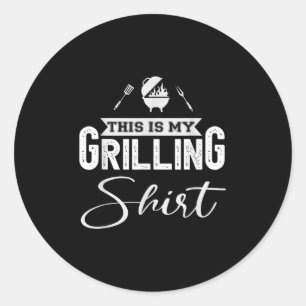 Sticker Rond Funny Bbq Grill Party - C'Est Mon Grill