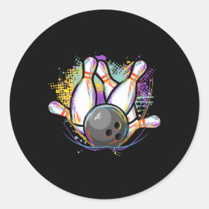 Sticker Rond Funny Bowling Team - Bowler Bowling