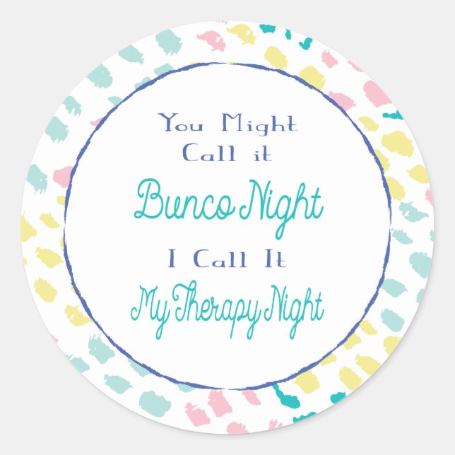 Sticker Rond Funny Bunco (Devant)
